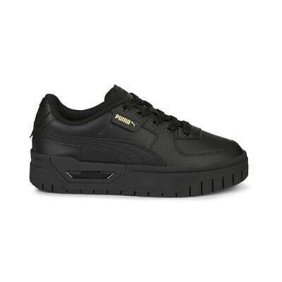 

Puma 38788804 Kids Boys Cali Dream Кожаные кроссовки на шнуровке Повседневная обувь -, Черный, Puma Cali Dream Leather Lace Up