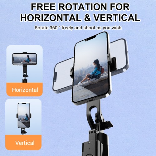 Portable 84" Wireless Remote Selfie Stick Tripod Phone Stand For iPhone Samsung