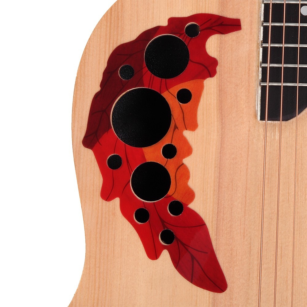 Dreadnought Acoustic Guitar with ABS Round Back, Spruce Top and Grape Soundholes