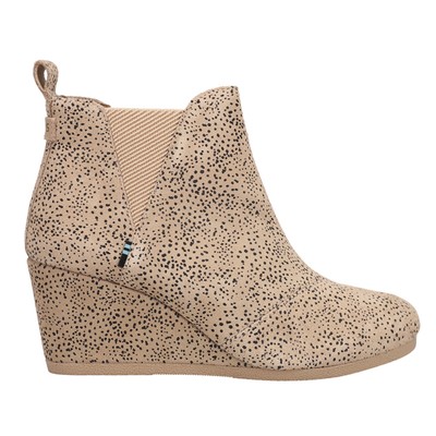 Женские повседневные коричневые ботильоны на танкетке TOMS Kelsey Leopard 10016841-101
