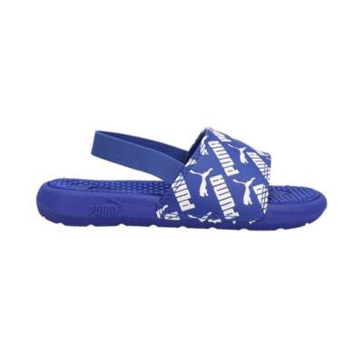 

Синие повседневные сандалии для мальчиков Puma Cool Cat Repeat Backstrap Bx Toddler Boys 38412202, Синий, Puma Cool Cat Repeat Backstrap Bx Toddler