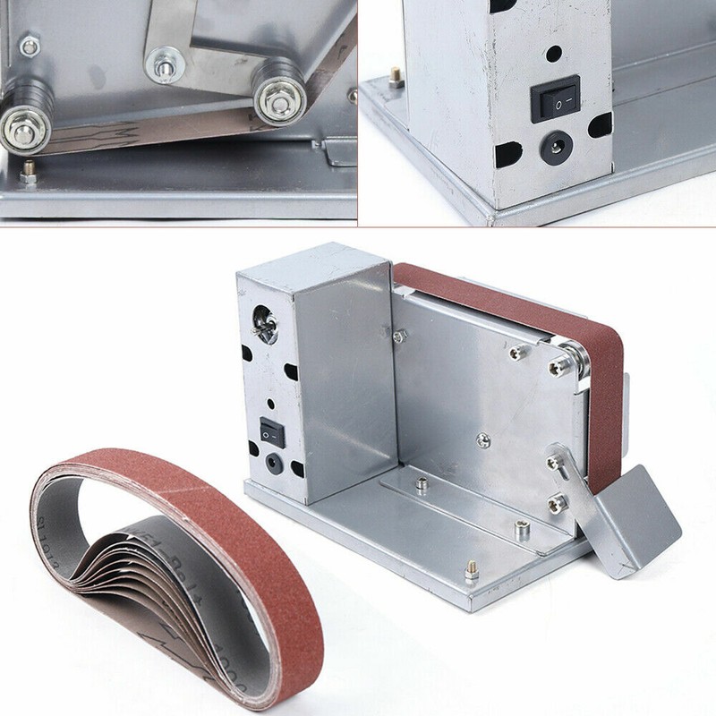 Elektrische Bandschleifer Mini 30mm Diy Grinder G??Rtel Maschine Schleifbock Neu