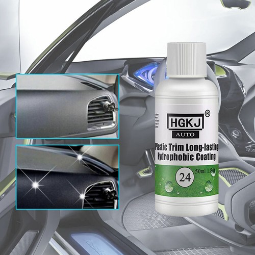 Plastic Parts Restorer & Refurbish Agent – 3-Pack, 30ml Each – Restores Faded Car Trim