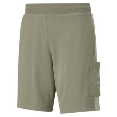 

Мужские шорты Puma Rebel Pocket 9 дюймов, размер , повседневные спортивные штаны 589182-73, Зеленый, Puma Rebel Pocket 9 Inch Shorts