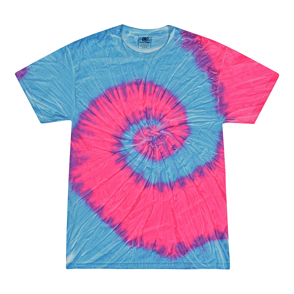 Tie Dye T-Shirts Multi-Color  Adult Size 4XL - 5XL 100% Cotton Colortone