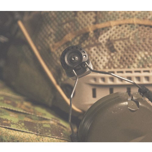 ARC Helmet Rail Adapter Black For Peltor Comtac Sordin Howard Leight Headset NEW