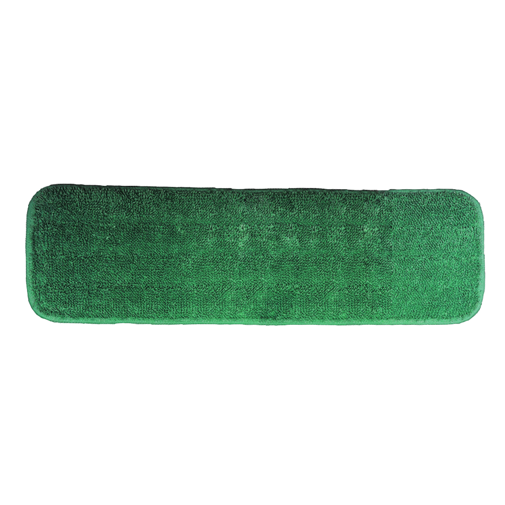 12 Pack of Microfiber Reusable Wet Mop Pads - Color Options - 18 inch Mop Pads