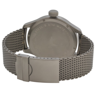 Pre-owned Messerschmitt Xl Quartz Aviator Watch Me47xl-milanaise 5atm Swiss Ronda 515