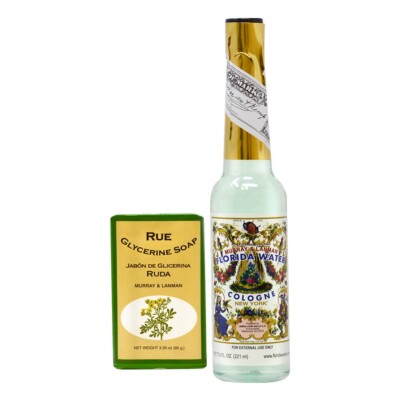 L&K Florida Water 7.5oz + Rue Soap 3.3oz w/Free Nail File