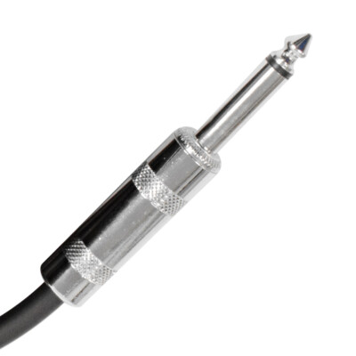 Seismic Audio - Blue 20 Foot Right Angle to Straight Guitar Instrument Cable