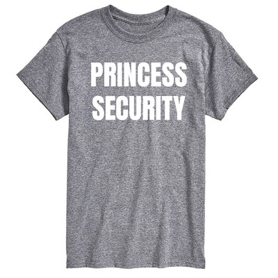

Мужская футболка Princess Security для обмена мгновенными сообщениями, Heather grey