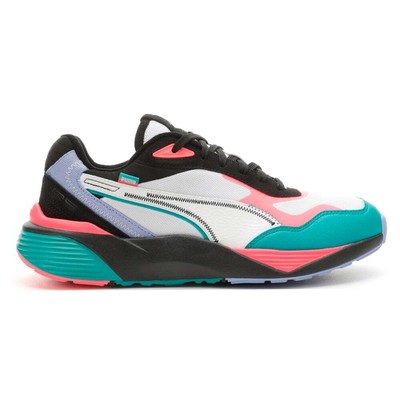 Мужские кроссовки Puma RsMetric на шнуровке черного, синего, розового, фиолетового, белого цвета в стиле casual Sho