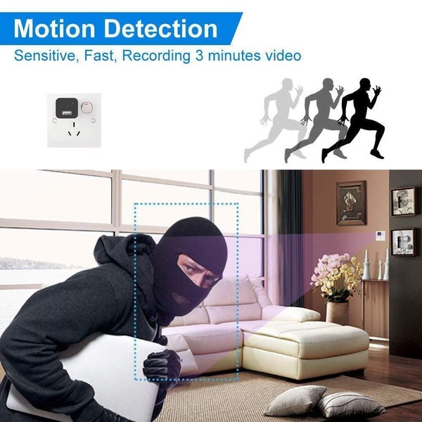 Mini Camera Phone Charger Adapter Home Security Audio Video Motion Detection Cam - Image 28