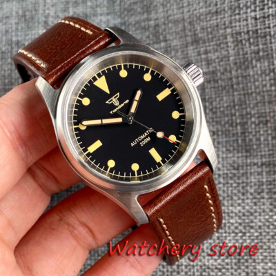 Tandorio Pilot 36mm 20ATM Waterproof Diving Mens Watch Japan NH35A Automatic
