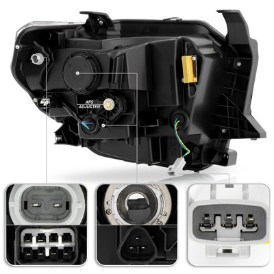 For 2014-2021 Toyota Tundra LED DRL Switchback Turn Signal Projector Headlights