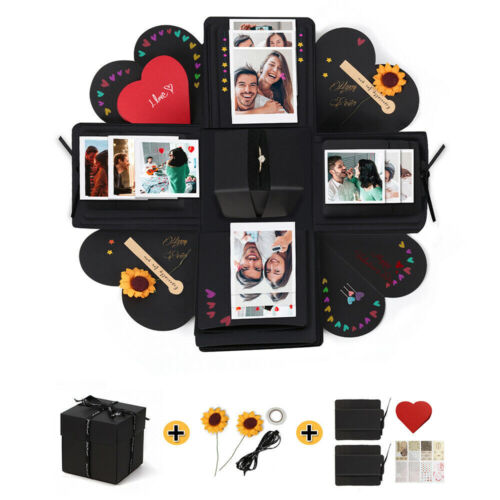 Surprise DIY Explosion Box Memory Scrapbook Photo Album Kits Anniversary Gifts