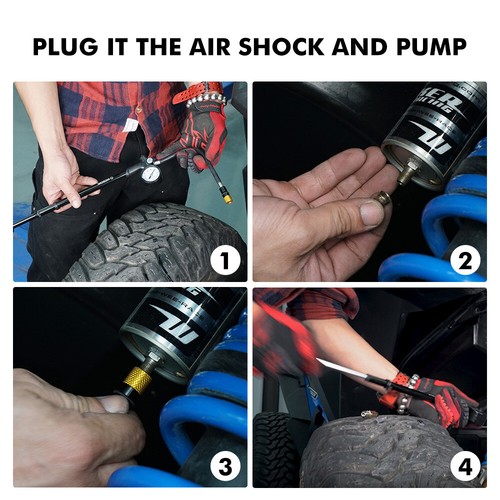 300 psi Motorcycle Air Suspension Shock Pump for Harley Road King Street Glide