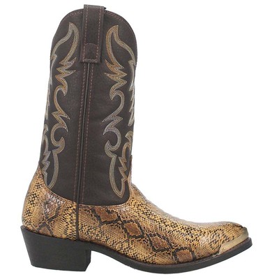 Мужские коричневые повседневные ботинки Laredo Monty Snake Pointed Toe Cowboy 68068