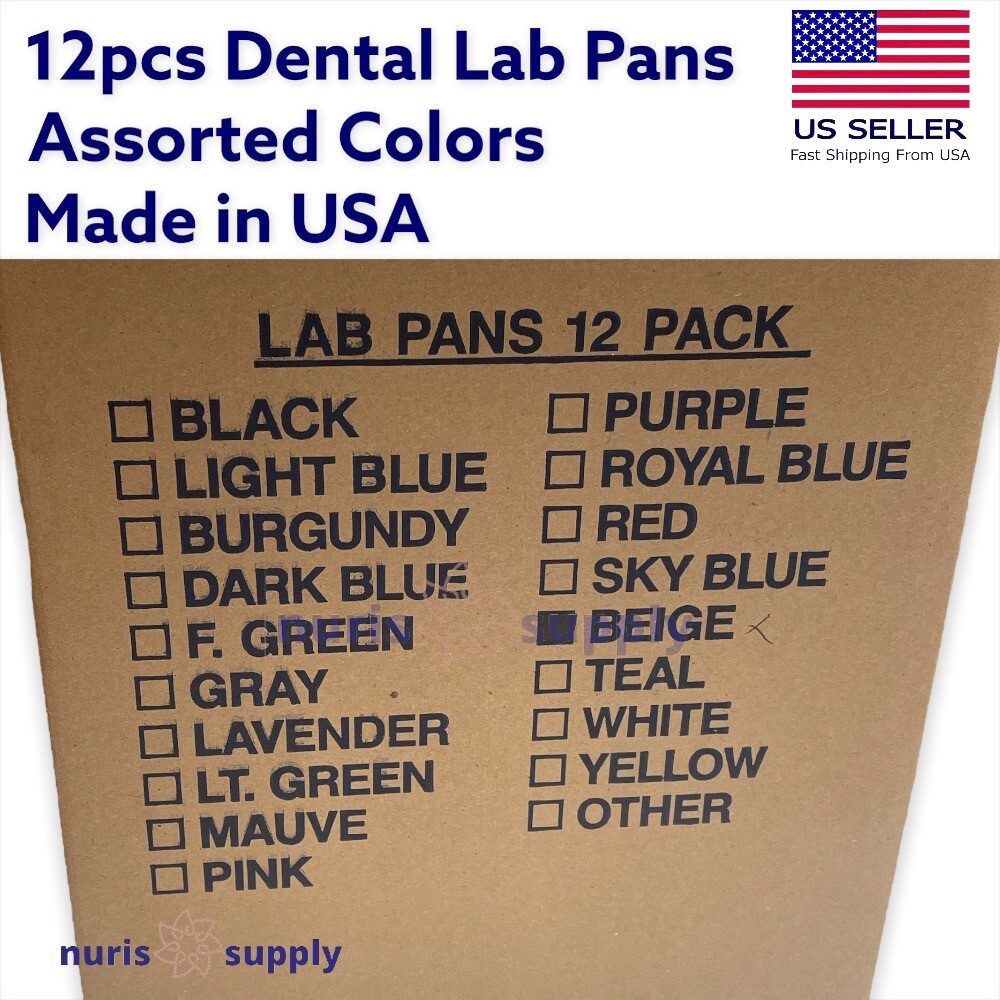 Dental Lab Work Pans Made in USA ERAFINE 12pcs/Bx