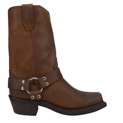 

Durango Harness Square Toe Cowboy Womens Brown Casual Boots RD594, Коричневый, Durango Harness Square Toe Cowboy