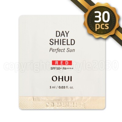 O HUI Day Shield Perfect Sun Red 1ml x 30pcs  SPF50+ PA++++ Sunscreen OHUI