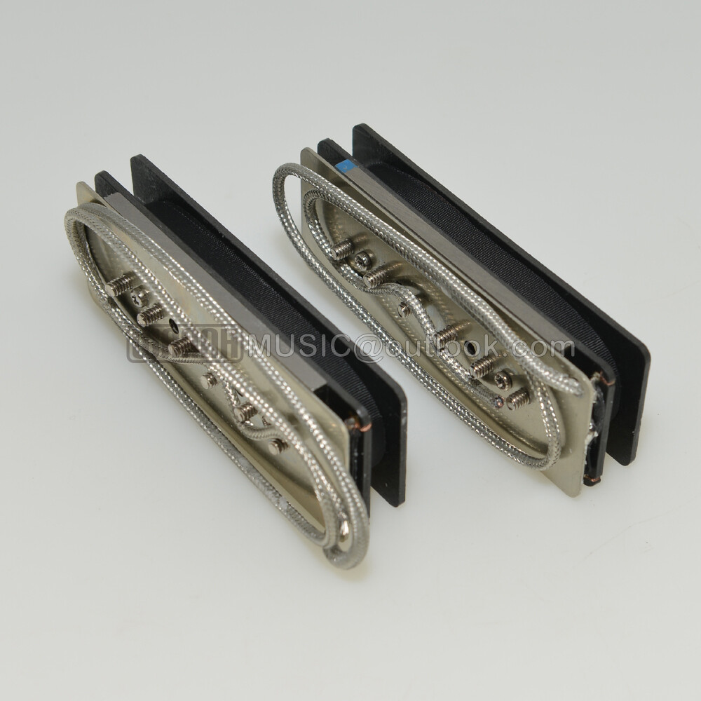 A Set Vintage P90 Alnico 2 Magnet Nickel-Silver Baseplate Electric Guitar Pickup