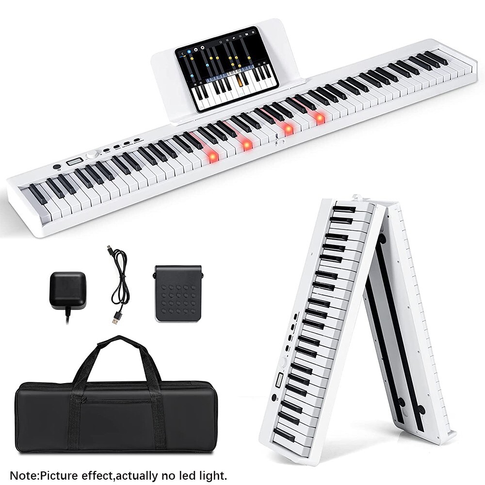 Keyboard Weighted Key W/pedal,power Supply And Bag