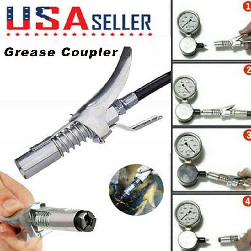 Grease Coupler Locks Onto Zerk Fittings Grease Goes In Not On The ,1/8