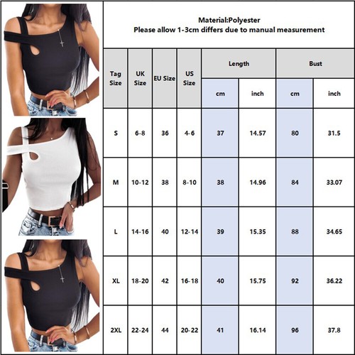 Sexy Damen Crop Top Bauchfrei T Shirt Bluse Oberteil Slim Sommer Ärmellos Tops