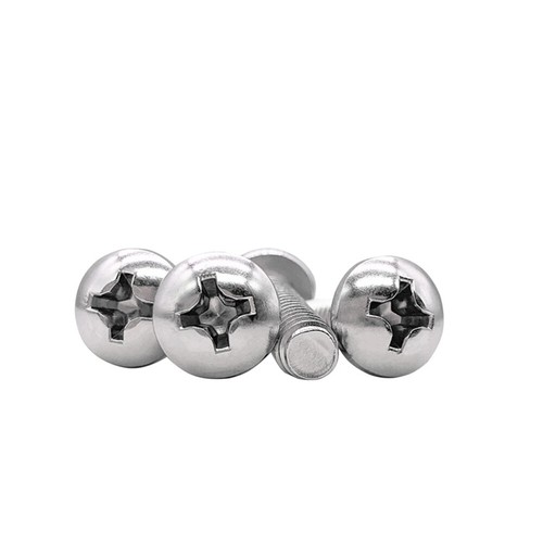 M2 M2.5 M3 M3.5 M4 304 Stainless Steel Phillips Cross Pan Head Machine Screws 