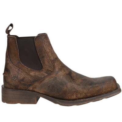 Мужские коричневые повседневные ботинки Ariat Midtown Rambler Chelsea Square Toe 10031635