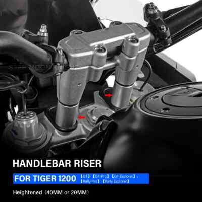 Handle Bar Riser Clamp Handlebar For Tiger 1200 GT Pro Explorer Rally 2022- 