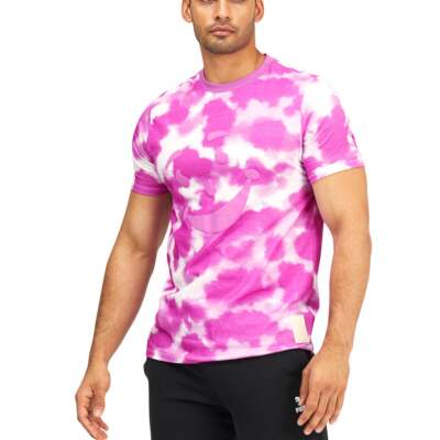 

Puma KAid X Tie Dye Футболка с круглым вырезом и короткими рукавами Мужские фиолетовые повседневные топы 53466, Фиолетовый, Puma KAid X Tie Dye Crew Neck Short Sleeve T-Shirt