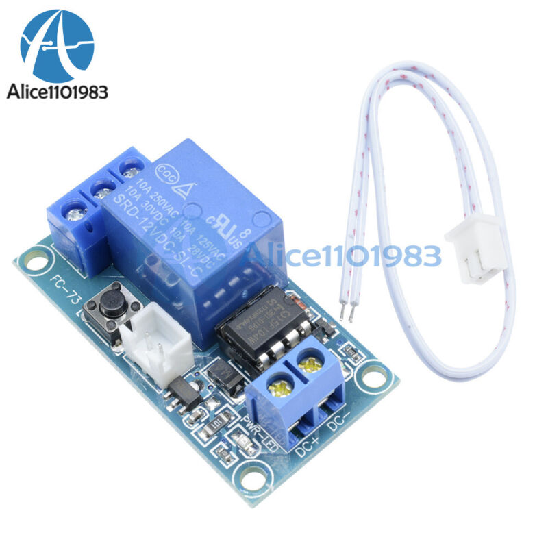 12V 1 Channel Latching Relay Module with Touch Bistable Switch MCU Control