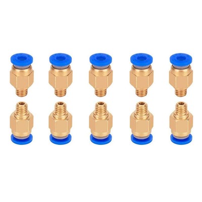 10 Pcs PC4-M6 Pneumatic Fitting for Creality Ender 3/3 Pro/3 V2 Ender 5/5 Pro...