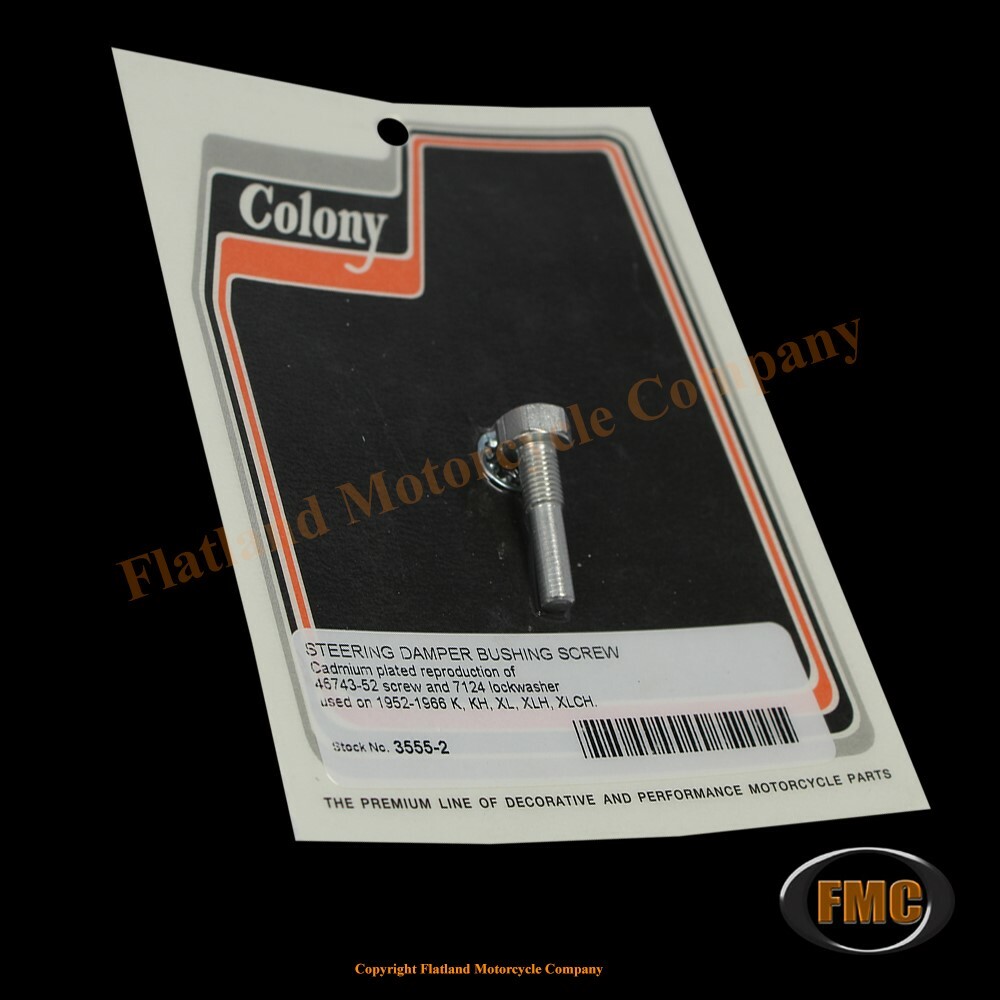 Colony 3555-2, Steering Damper Bushing Screw, 1952-1966 K & XL, P/N 46743-52