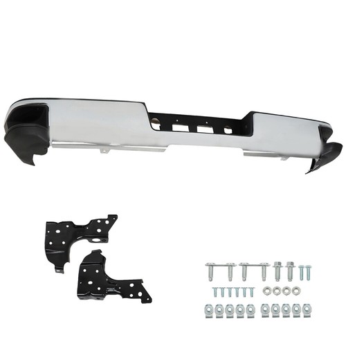 For Chevy Silverado GMC Sierra 1500 2014-2018 Chrome Rear Step Bumper Assembly