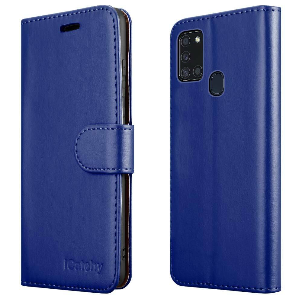 For Samsung Galaxy A21s Case Leather Wallet Book Flip Stand Cover for