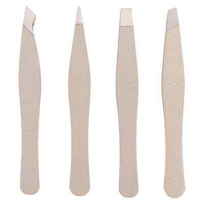  4 Pcs Hair Tweezer Mini Eyebrow Clip Portable Tweezers Shaping Tool Miss Man