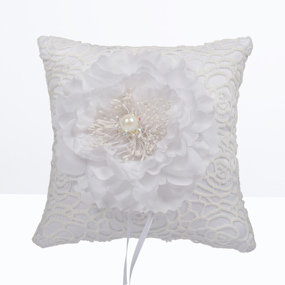 Download Creative Wedding Ring Pillow Embroidered Large Flower ...