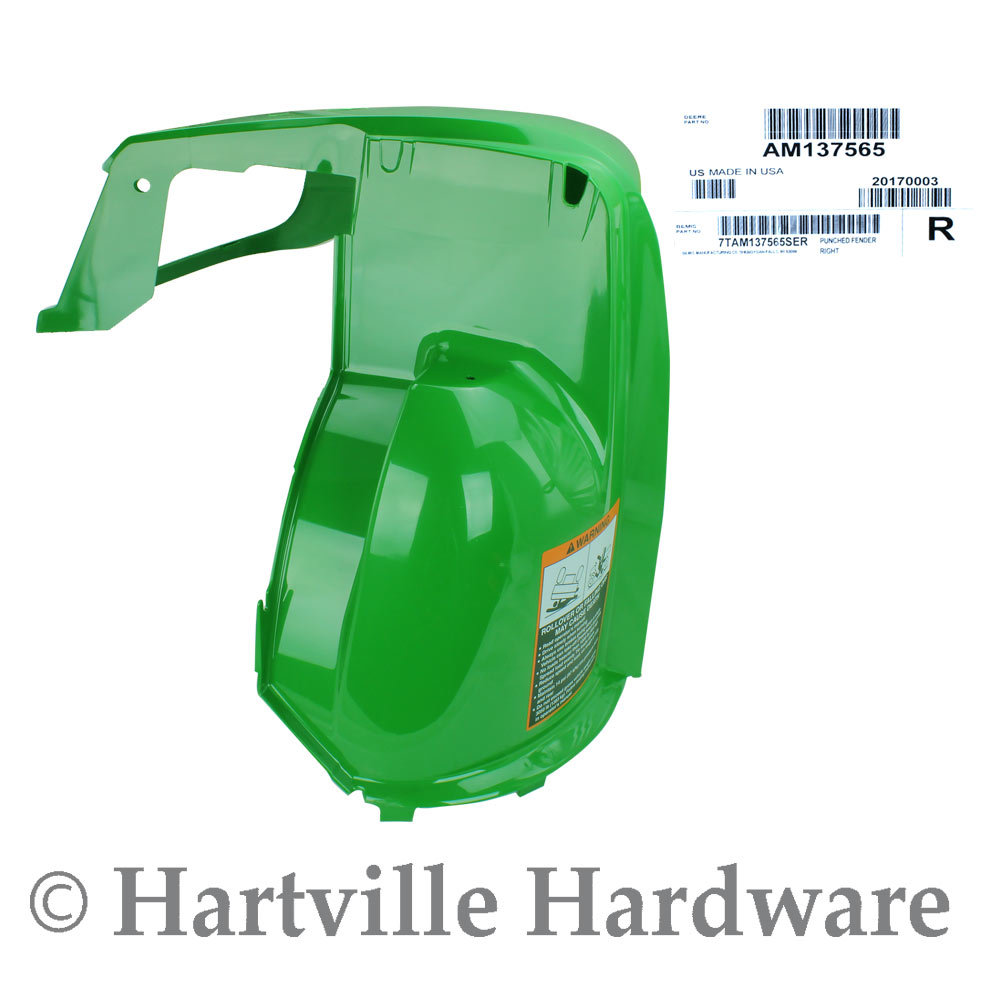 John Deere #AM137565 Original Equipment Right Front Fender for