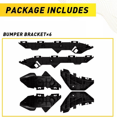 6x For Toyota Corolla 2009-2013 Left+Right Rear Bumper Retainer Support Brackets
