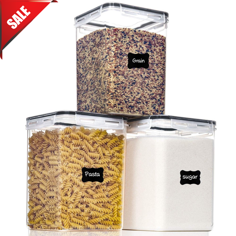 S Kitchen Organize Flour Sugar 4 Pcs