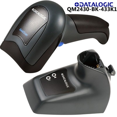 Datalogic QuickScan Wireless QM2430-BK-433K1 2D Barcode Scanner W/ USB Cable Kit