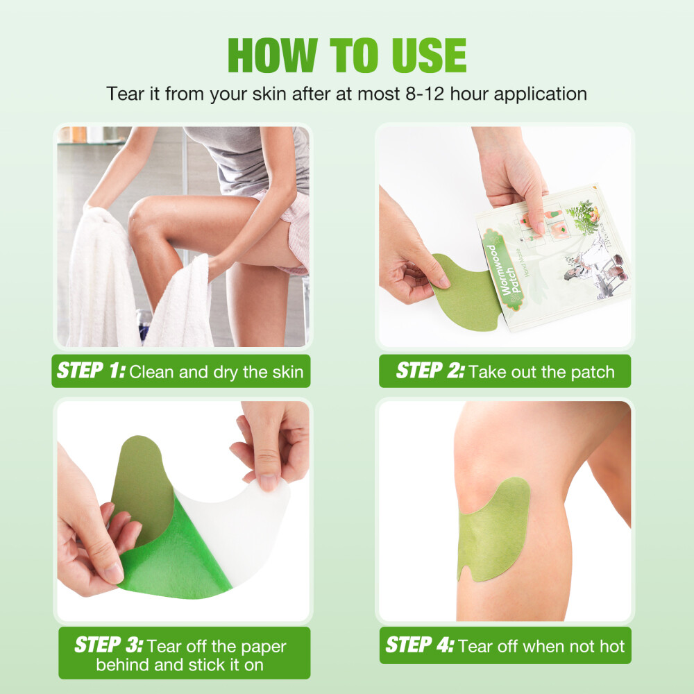 48pcs Knee Pain Relief Patches Wormwood Knee Patch Neck/Back Pain Relief Patches
