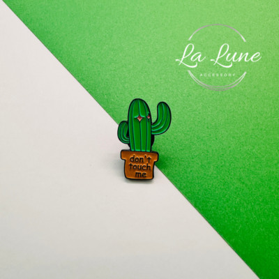 Cartoon Cactus Plant Enamel Pin Badge Brooch Gift UK FREE SHIPPING