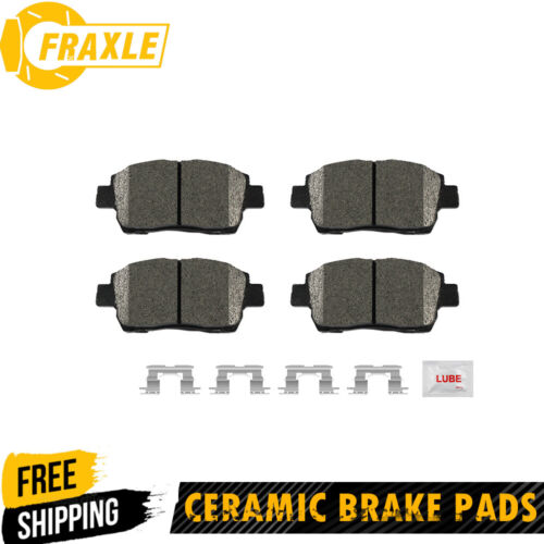 Front Ceramic Brake Pads & Clips for Toyota Prius MR2 Spyder Echo Scion iQ xA xB