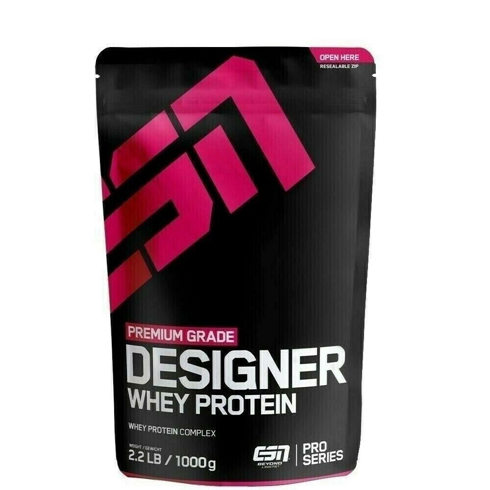 Protein Eiweiß Designer Whey ESN 1kg Sportnahrung Molke Isolat