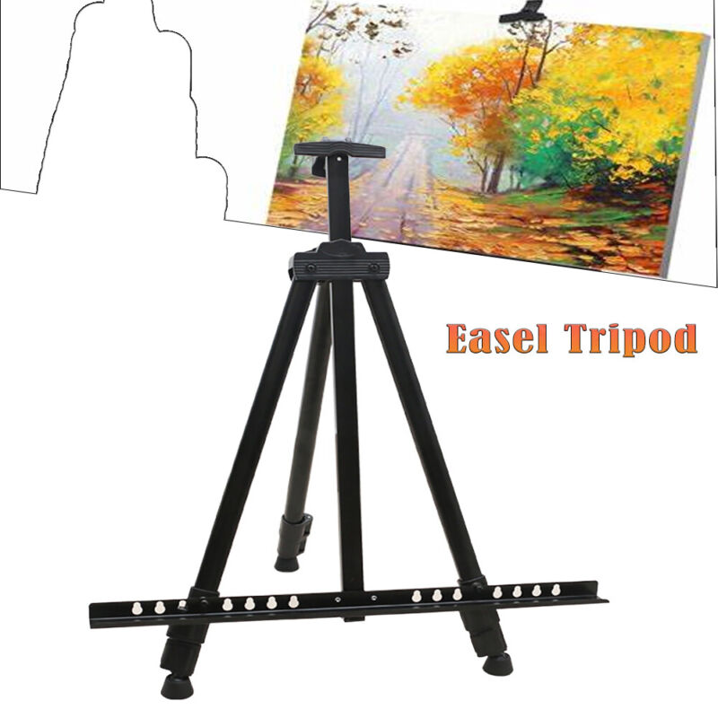 Artist Easel Metal Tripod Stand Floor Portable Display Art Painting Supplies