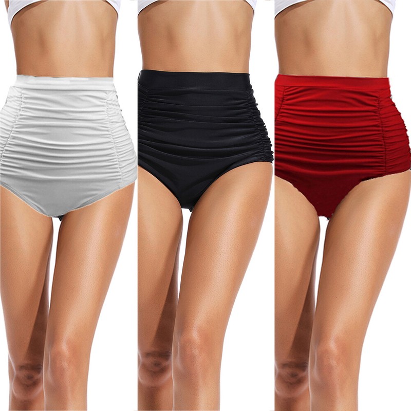 high waist scrunch bikini